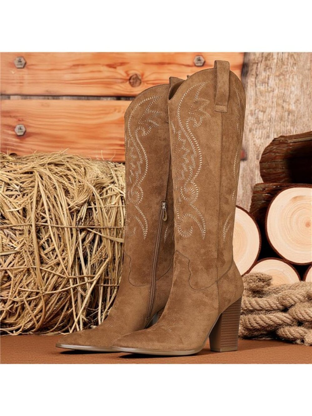 NWT Women's Knee-High Cowboy Boots